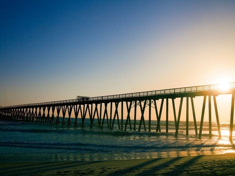 sunset at Tijuana beach