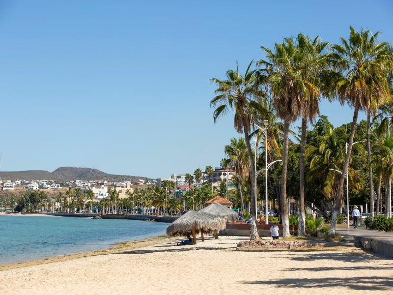 La Paz Malecon beach