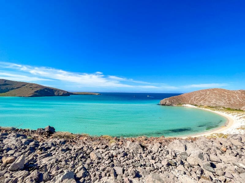 Playa Balandra lookout view
