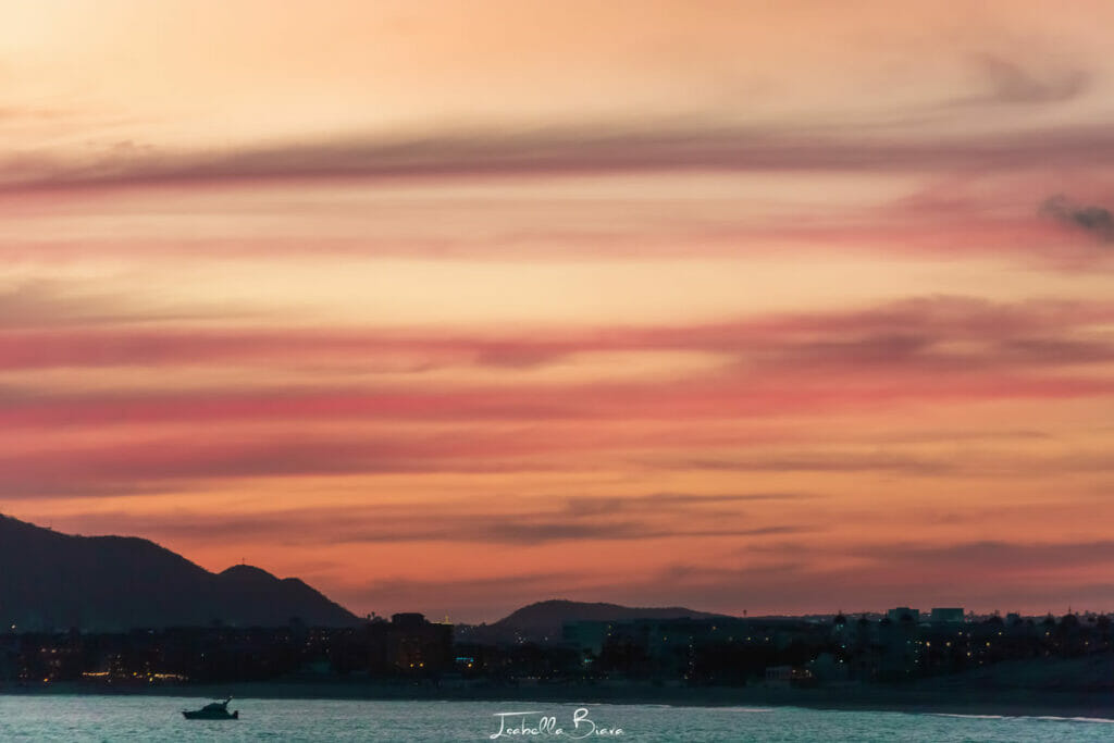 Sunset over the Marina in Cabo San Lucas