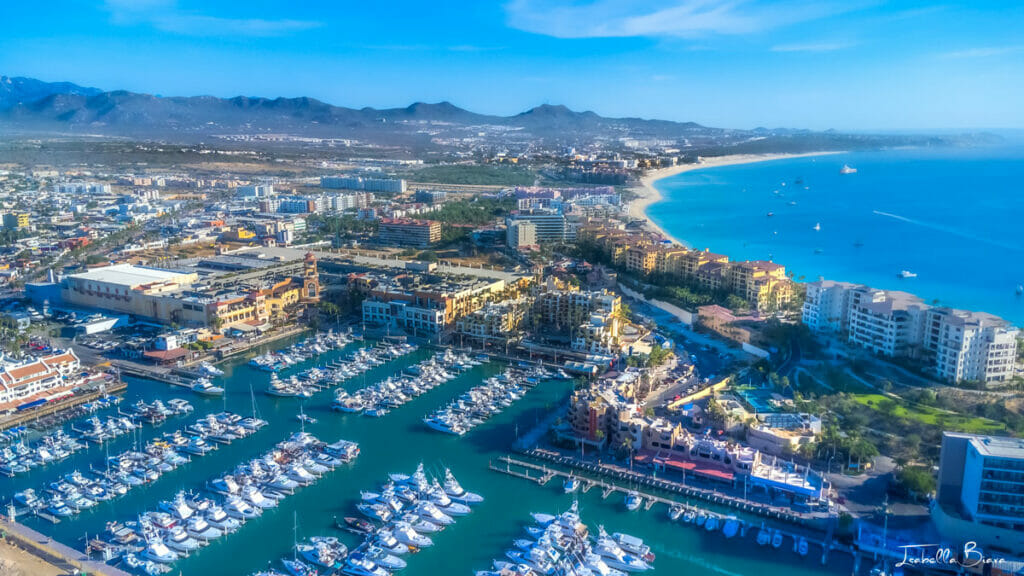 Cabo marina and medano beach