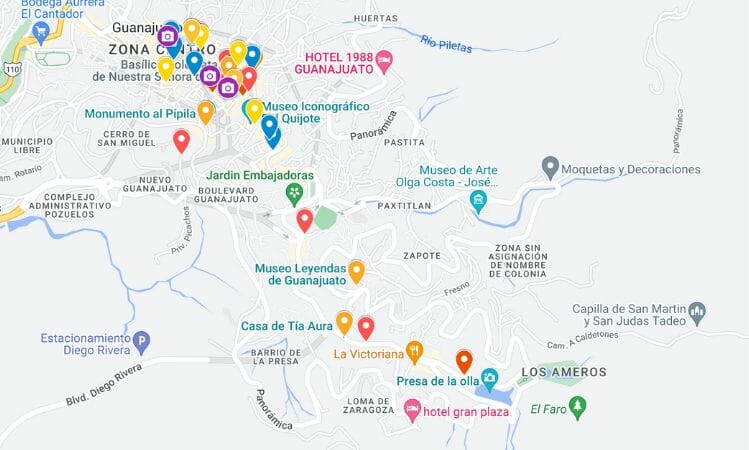 Guanajuato Map