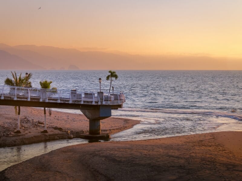 Puerto Vallarta Promenade sunset