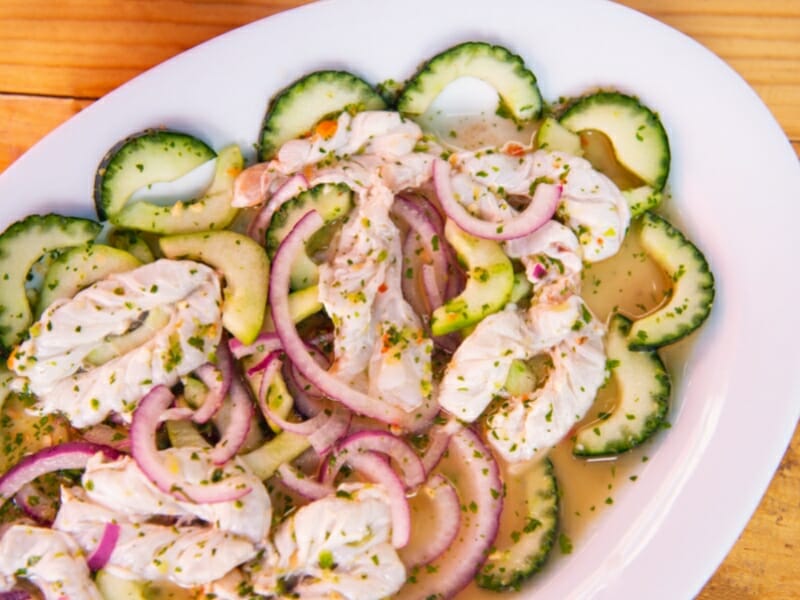 Traditional Mexican seafood