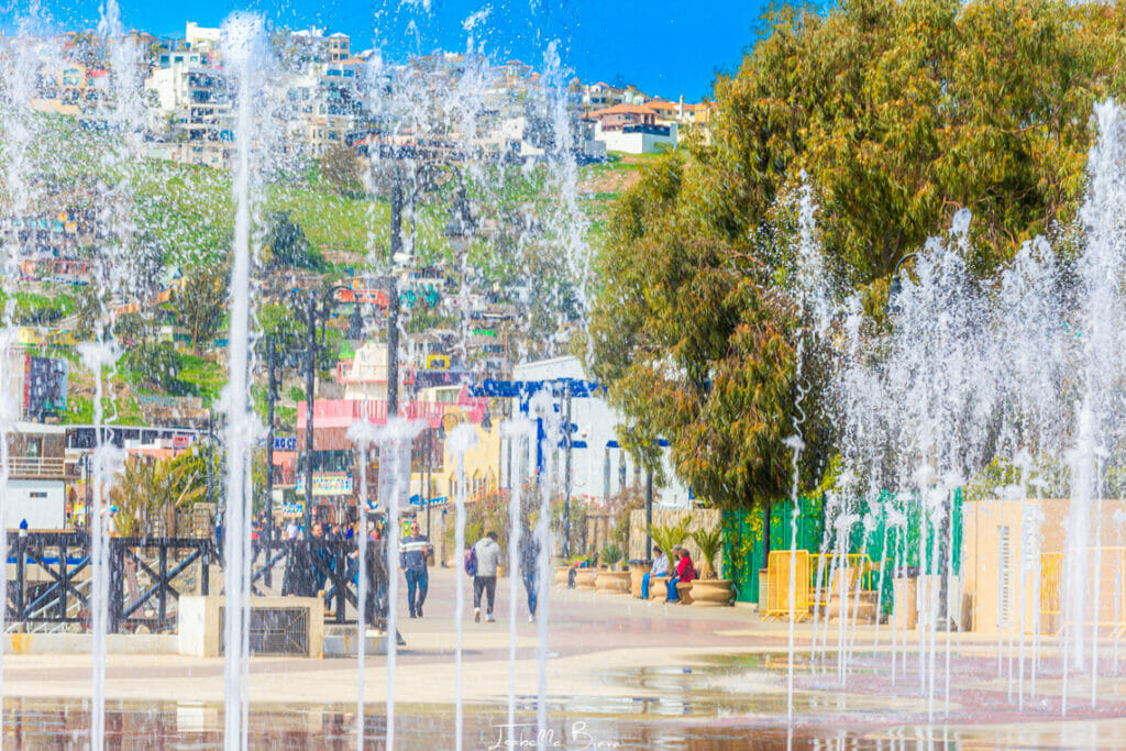 Ensenada malecon fountain
