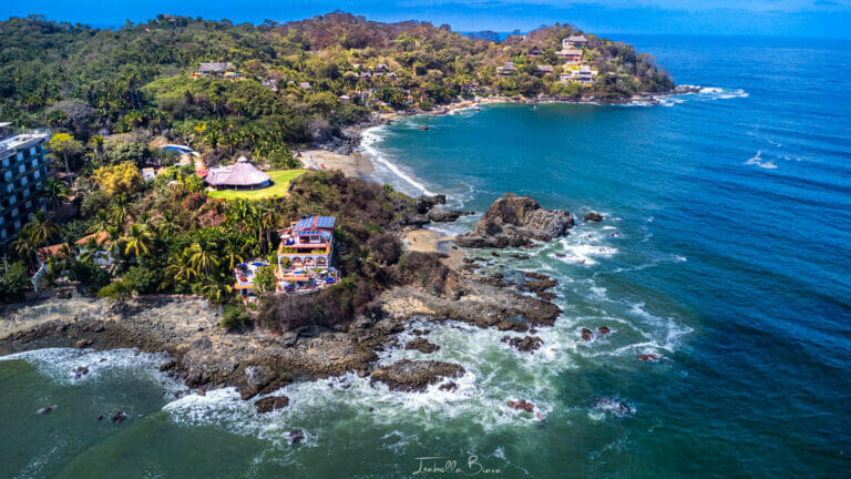 At the end of Sayulita Beach