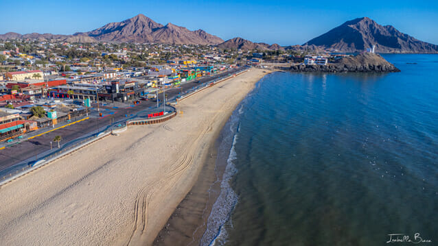 Ensenada Malecon beach promenade