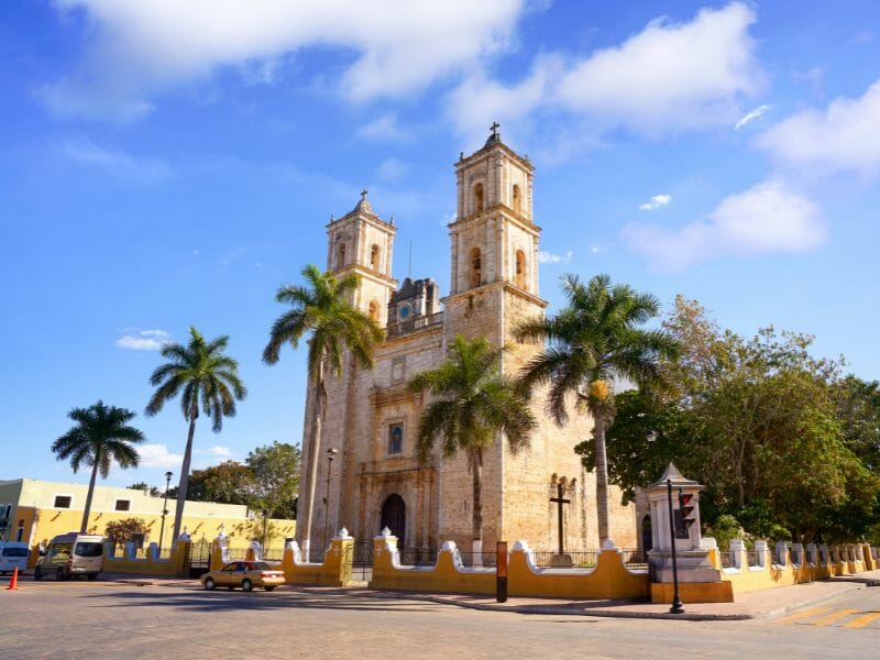 Valladolid San Gervasio church of Yucatan in Mexico