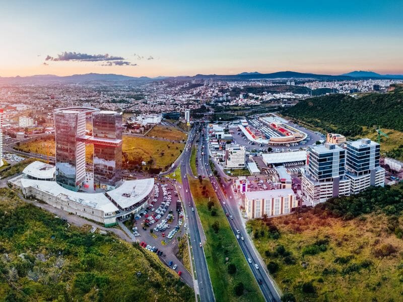 Aerial view of Queretaro Skyline