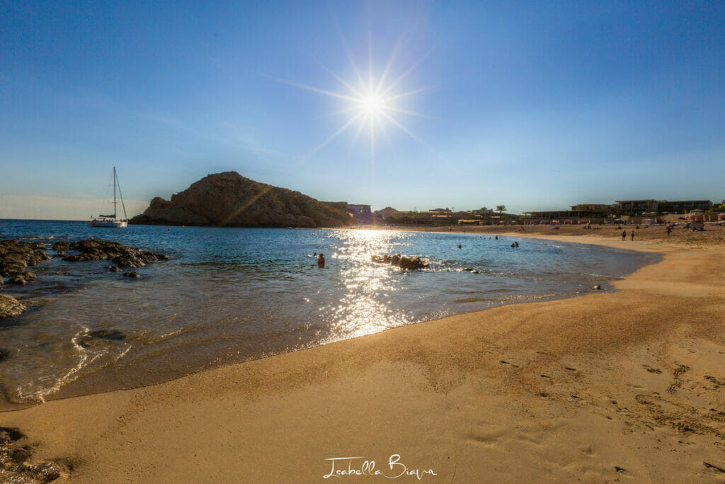 Shore of Santa Maria Beach under the sun with clear sky