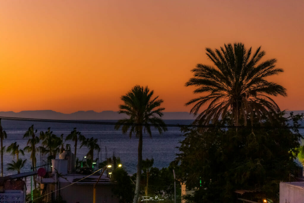 Sunset in La Paz Beach
