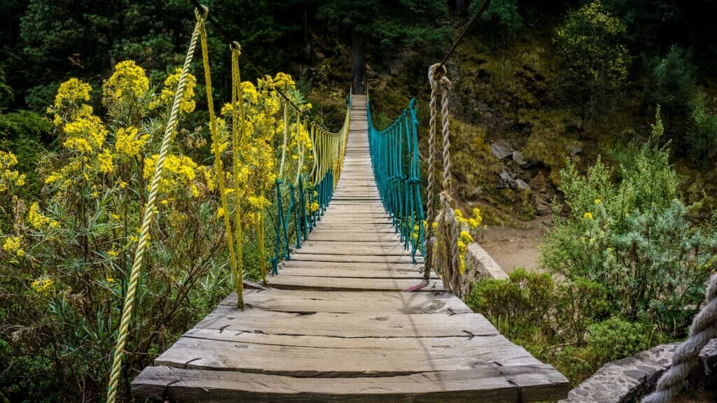 View of a bridge in Ajusco.