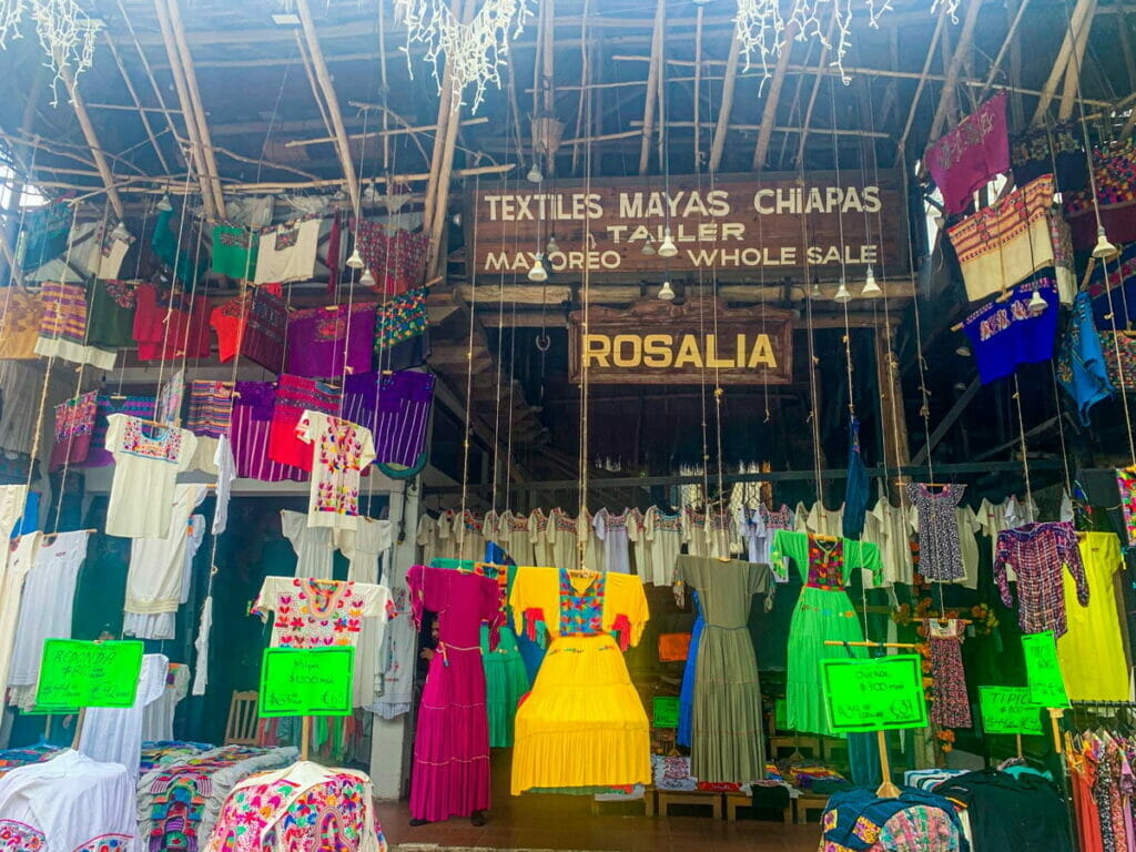 View of a small shop at Mercado Rosalia in 5th Avenue.