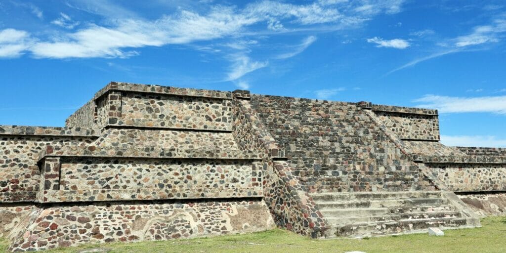 View of the Pyramids of Teotihuacan.