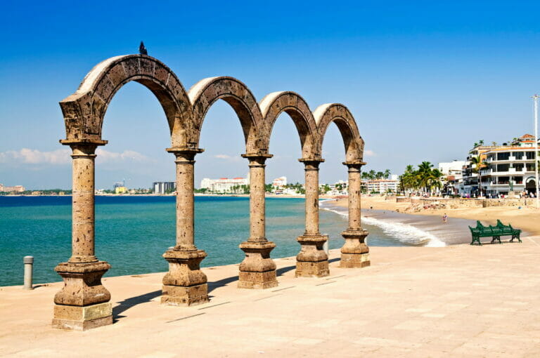Arcs in Puerto Vallarta near the beach.