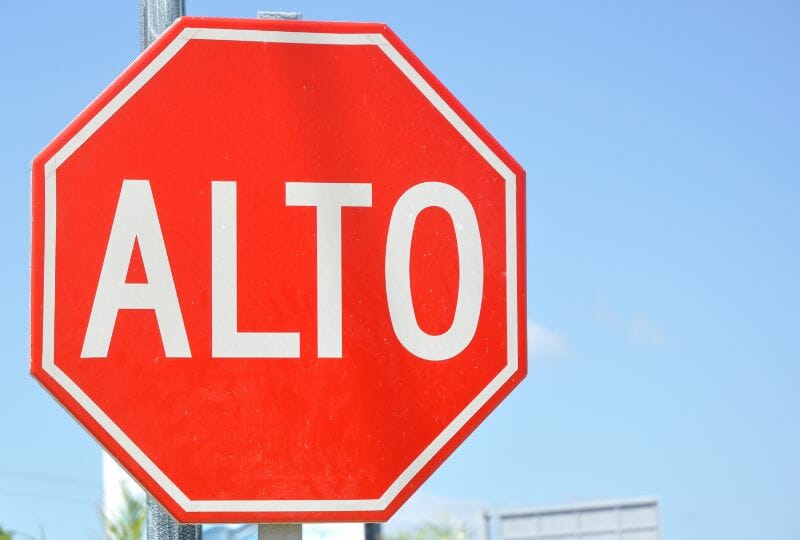 Alto - Mexican Stop Sign