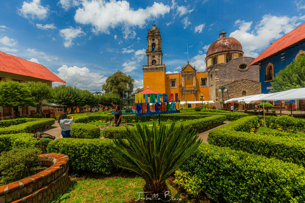 Mineral Del Chico Letters and Church.