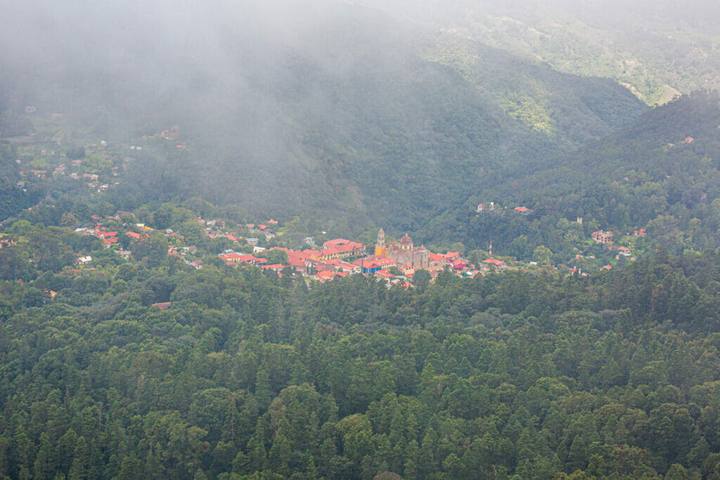View from el mirador Pena del Cuervo 