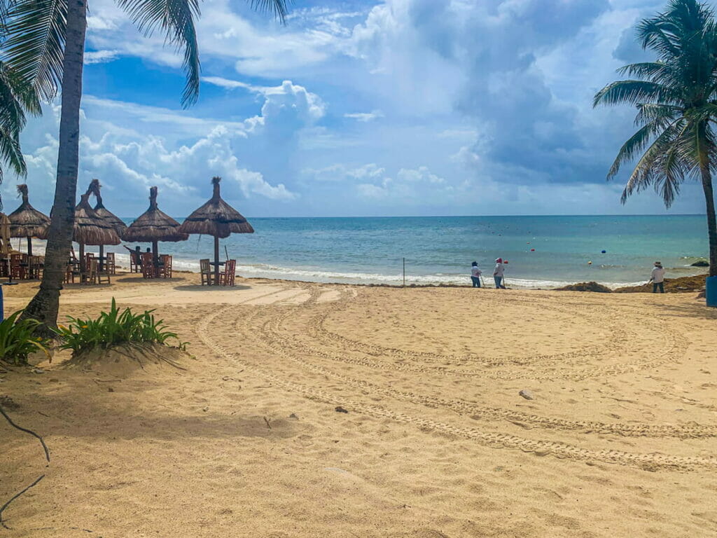 View of the Playa Beach near Parque Fundadores.