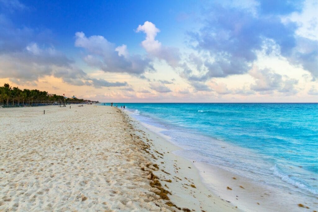 Playa del Carmen beach with