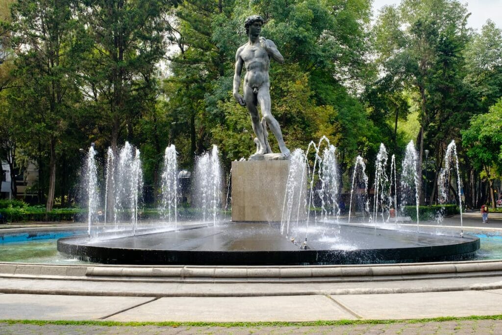 Rio de Janeiro Square in Mexico City.