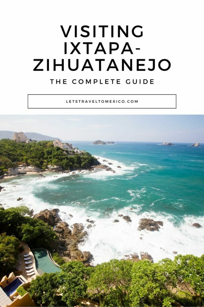 Pinterest image saying "Ixtapa-Zihuatanejo".