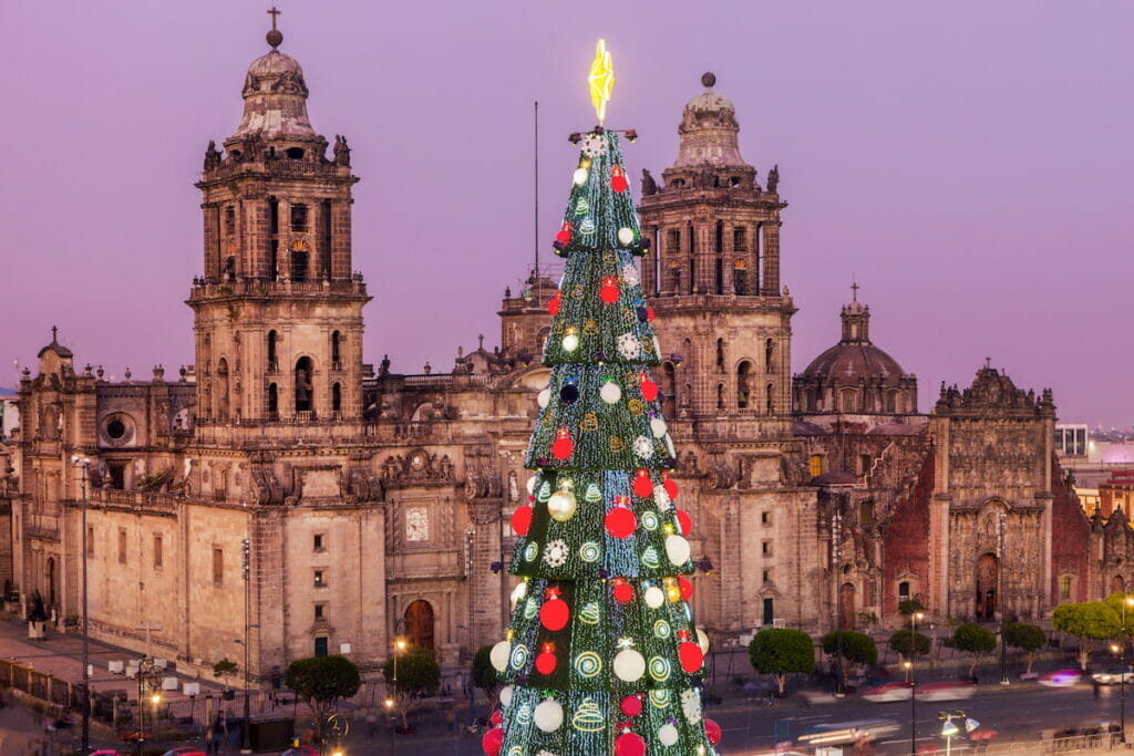 Christmas tree in Mexico City.