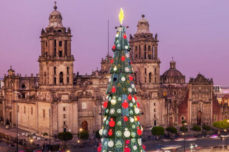 Christmas tree in Mexico City.