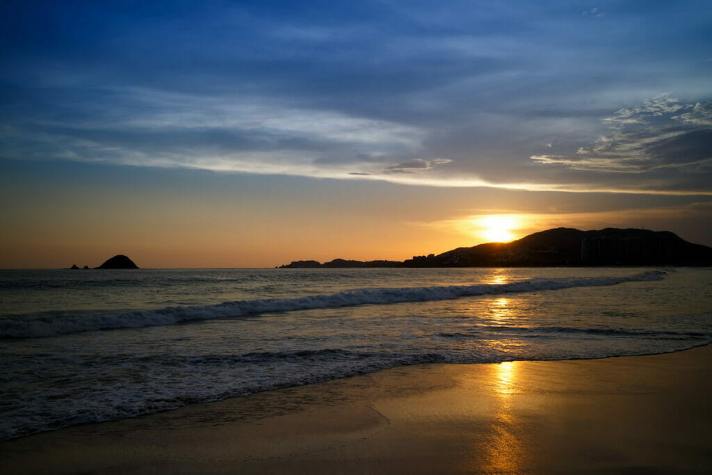 Sunset in Ixtapa.