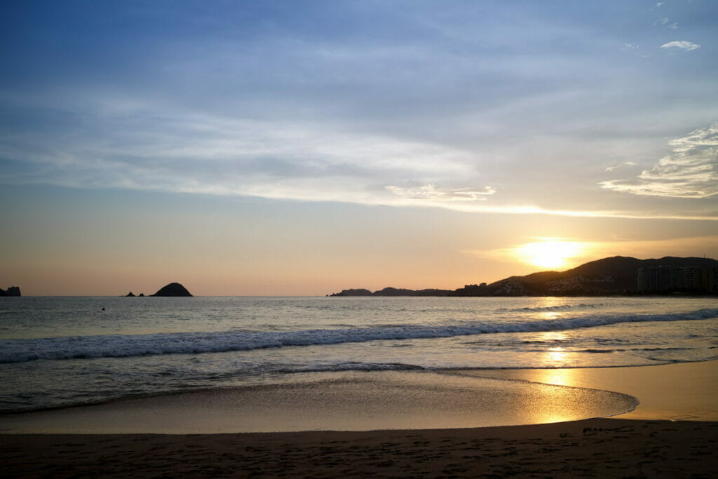 Sunset in Ixtapa.