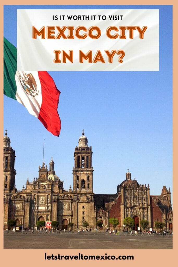 Pinterest image saying "Mexico City in May".