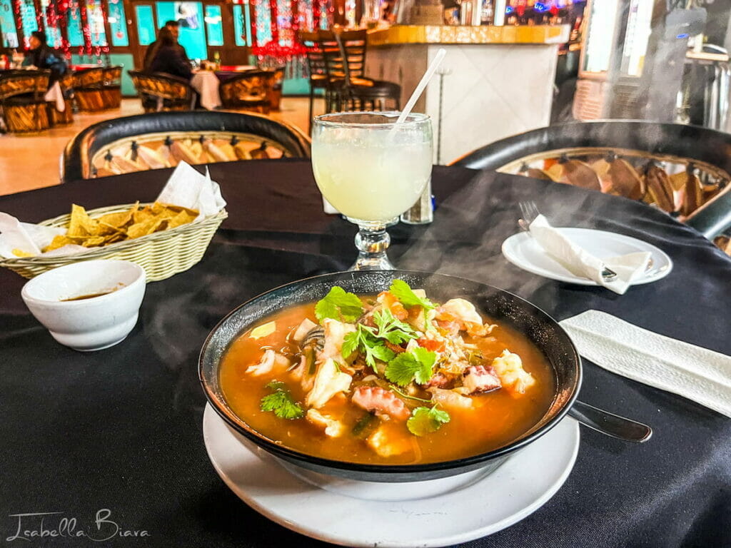 Marisco soup at La Vaquita.