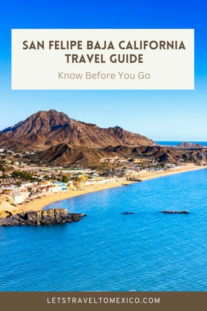 Pinterest image saying "San Felipe Baja California".