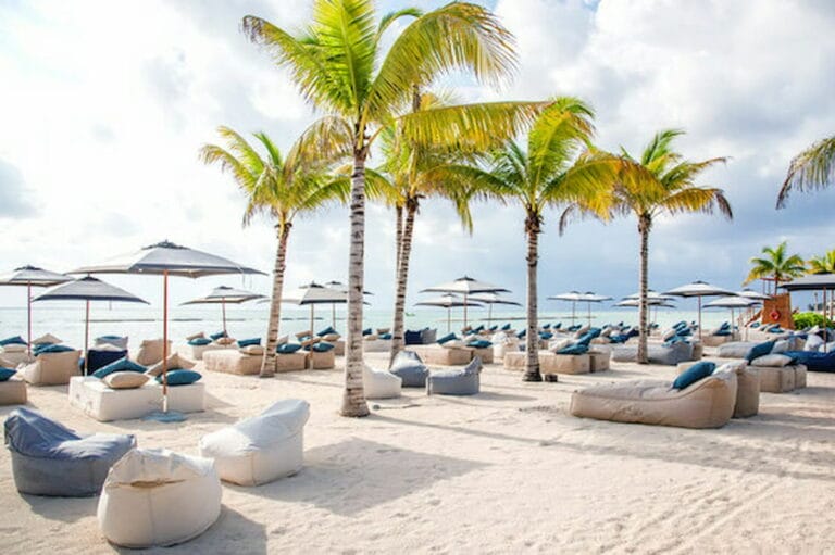Andaz Mayakoba Resort. One of the best beach clubs in Playa del Carmen.