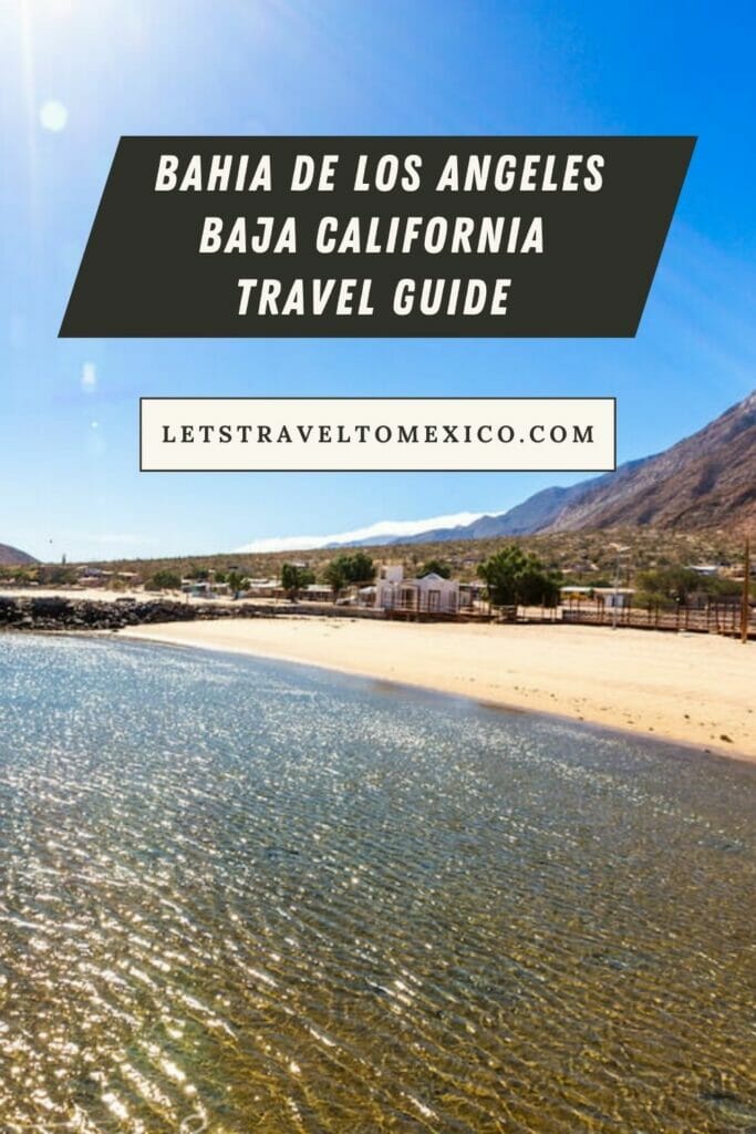 Pinterest image saying "Bahia de los Angeles".