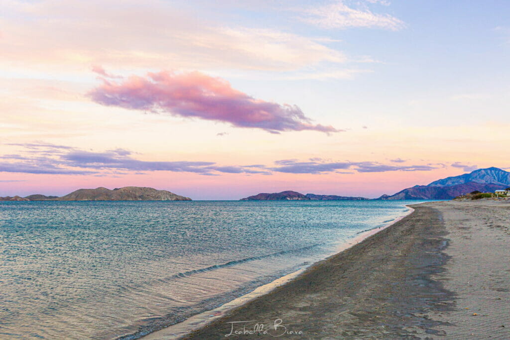 Beautiful sunset at the beach.
