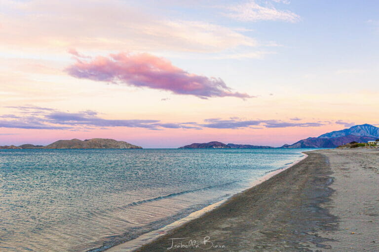 Beautiful sunset at the beach.