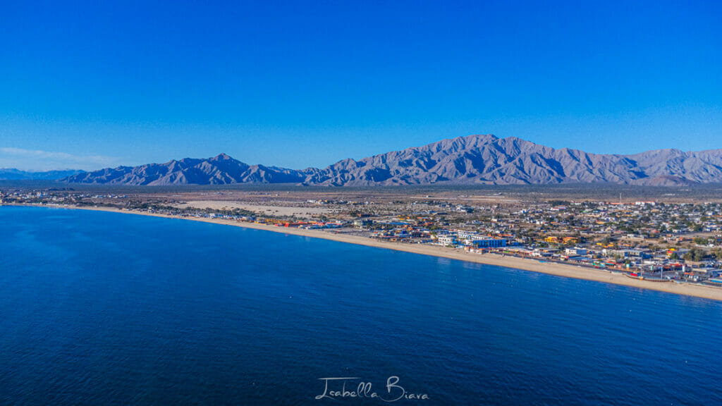 Aerial view of Baja California Sur.