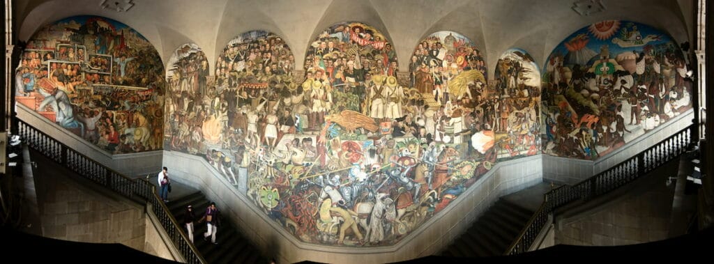 Diego Rivera mural.