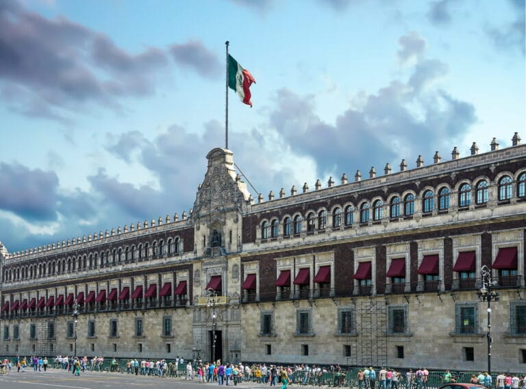 Exterior view of the National Palace.