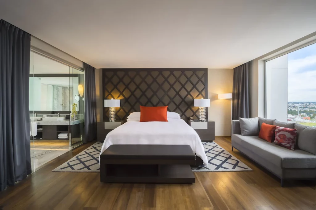 Spacious room at Grand Fiesta Americana.