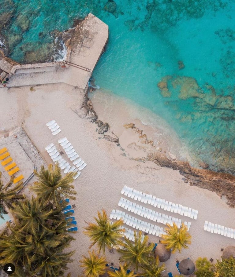 Buccanos Beach Club aerial view
