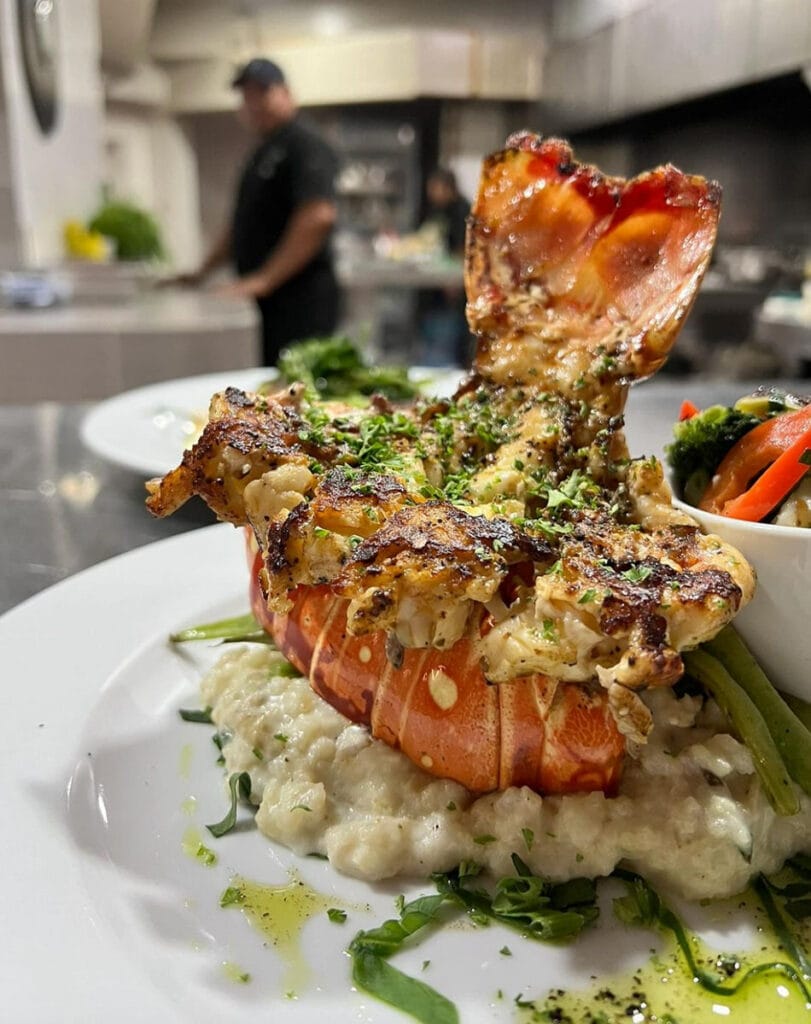 Buccanos Beach Club lobster dish