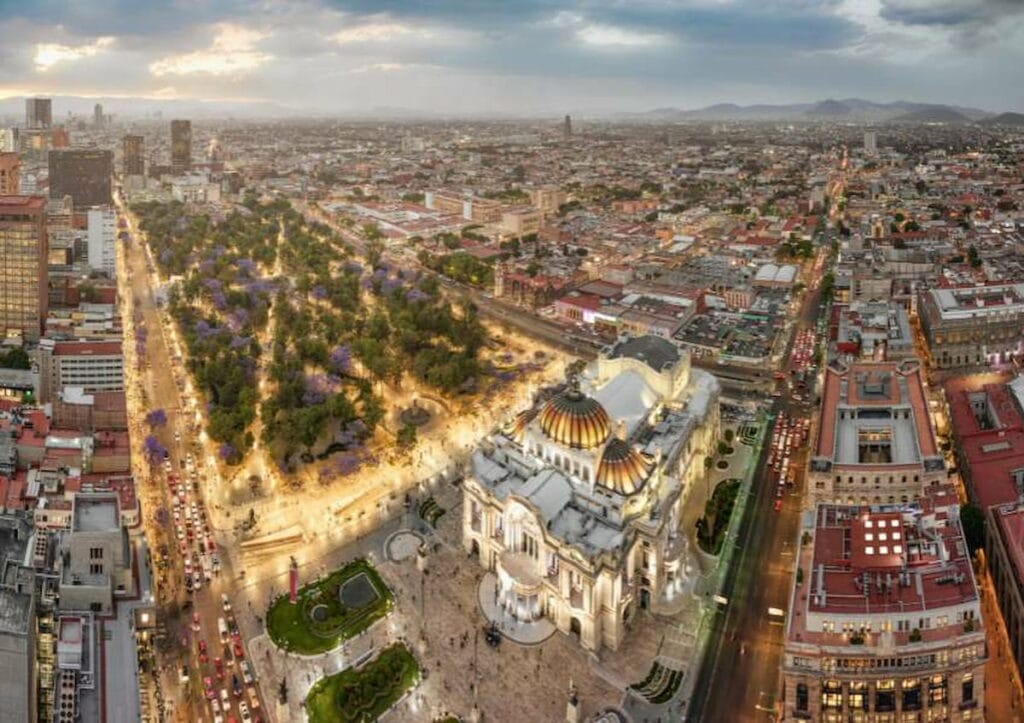 Overview of Mexico City from Torre Latino.