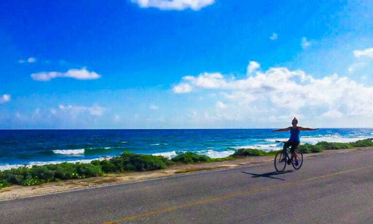 me biking in cozumel