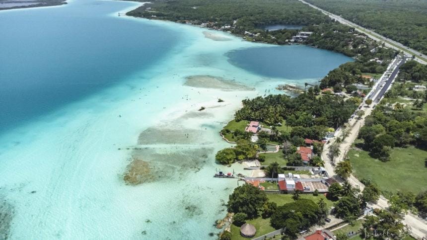 Bacalar Drone View