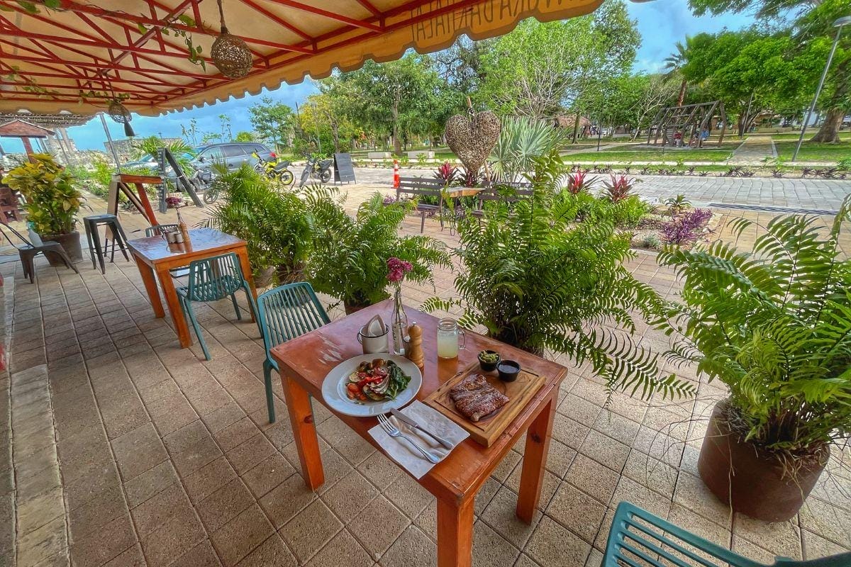 Savora Bakalal restaurant with a dish 