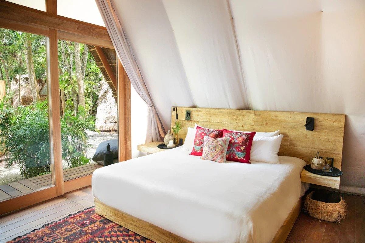 Habitas Bacalar glamping tent