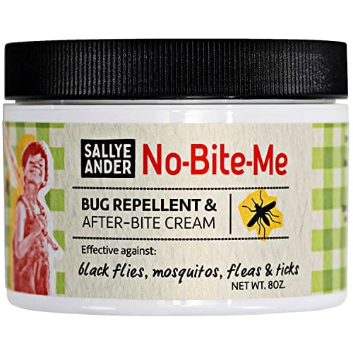 Sallye Ander No-Bite-Me All Natural Bug Repellent & Insect Repellent - Anti Itch Cream - Safe for Kids and Infants - Repels Mosquitoes,  Fleas, and Ticks - 8 oz - Organic Bug Repellent for Skin