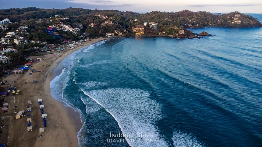 Sayulita Beach Drone view